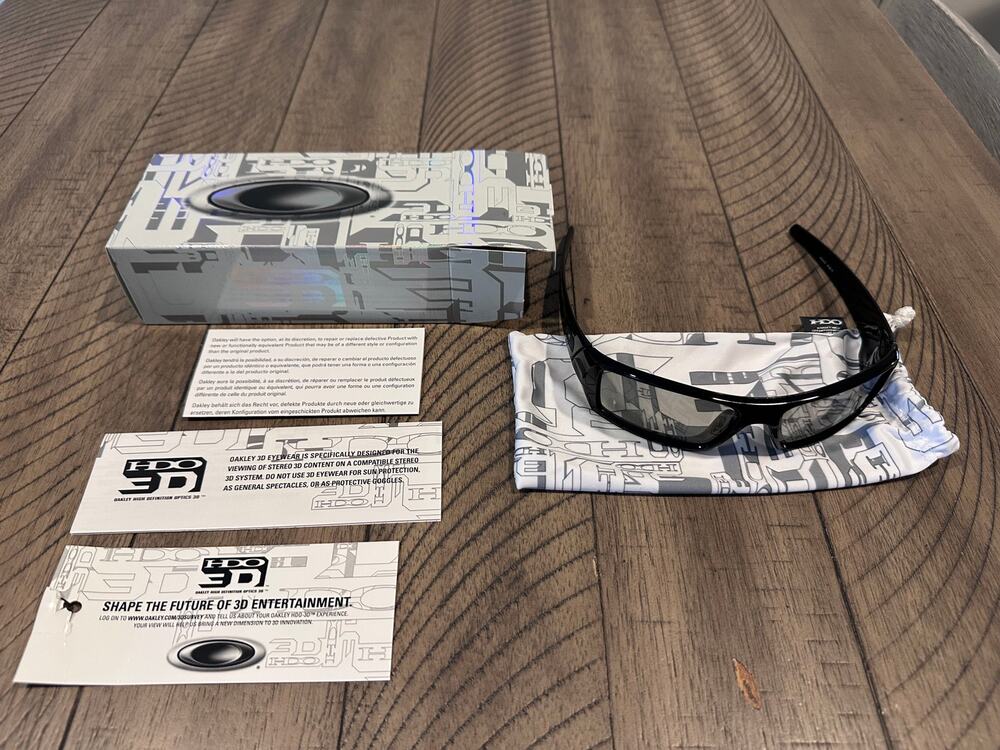Oakley Gascan 3D Polished Black Sunglasses OO9143-01 New in Box w/ Microbag